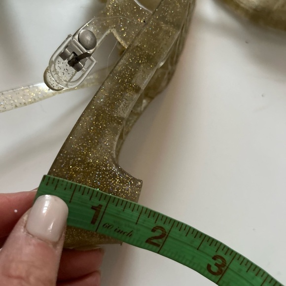 Disneys vintage beauty and the beast Belle girls ankle strap heel shoe size 13 - Picture 5 of 6